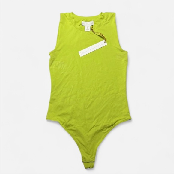 House of Harlow 1960 Tops - House of Harlow 1960 Chartreuse Green Sleeveless Bodysuit Size S
